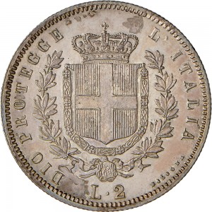 1097R 2 lire 1859 Scudo sannitico Bologna Argento
