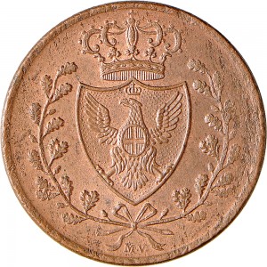 1102R 3 centesimi 1826 Scudo triangolare rialzato Bologna Rame