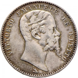 1104D 2 lire 1860 Scudo sannitico Firenze Argento