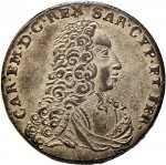 150D 2,6 soldi 1733 Scudo a cartoccio 1° tipo Torino Mistura di argento