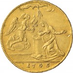 33R 4 zecchini da 36 lire 1745 Annunciazione Torino Oro