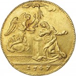 2661R 4 zecchini da 36 lire 1747 Annunciazione Torino Oro