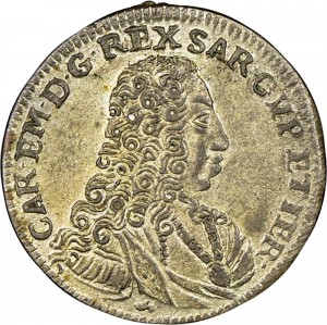 113D 5 Soldi 1734 Scudo a cartoccio 1° tipo Torino Mistura di argento