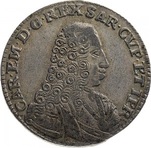 119D 5 soldi 1736 Scudo a cartoccio 1° tipo Torino Mistura di argento