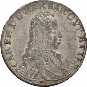 122D 5 soldi 1738 Scudo a cartoccio 1° tipo Torino Mistura di argento