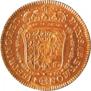 56R Doppia da 4 scudi 1741 Scudo sagomato 2° tipo Torino Oro