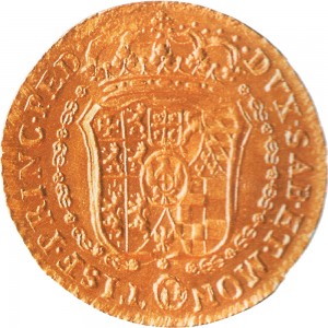 57R Doppia da 4 scudi 1742 Scudo sagomato 2° tipo Torino Oro