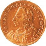 57D Doppia da 4 scudi 1742 Scudo sagomato 2° tipo Torino Oro