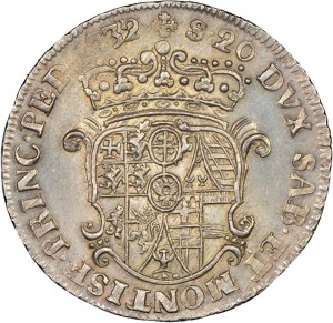 89R Lira da 20 soldi 1732 Scudo a cartoccio 1° tipo Torino Argento