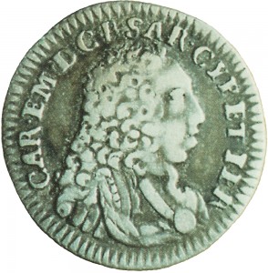 365RD Mezzo reale da 2,6 soldi 1732 Croce di San Maurizio Torino Argento