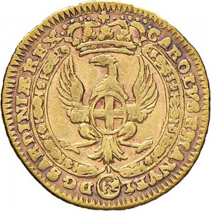43D Mezzo zecchino da 4,17 lire 1745 Annunciazione Torino Oro