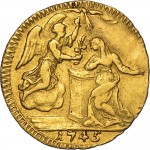 45R Mezzo zecchino da 4,17 lire 1745 Annunciazione Torino Oro