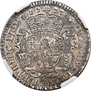 2662R Quarto di scudo da 1,5 lire 1733 Scudo sagomato Torino Argento