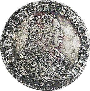 713D Quarto di scudo da 1,5 lire 1733 Scudo sagomato 1° tipo Torino Argento