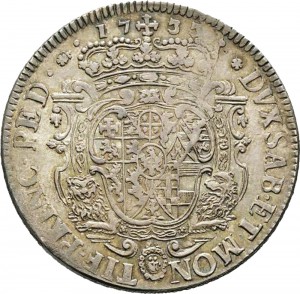 73R Scudo da 5 lire 1733 Scudo sagomato Torino Argento