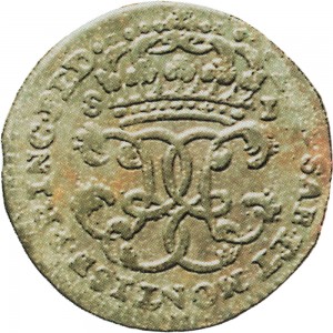 186R Soldo da 12 denari 1749 Cifre del sovrano Torino Mistura di argento