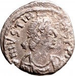 1801D Mezza siliqua 550-551 Monogramma entro corona di alloro zecca non identificata Argento