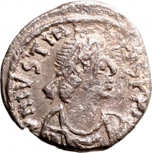 1801D Mezza siliqua 550-551 Monogramma entro corona di alloro zecca non identificata Argento