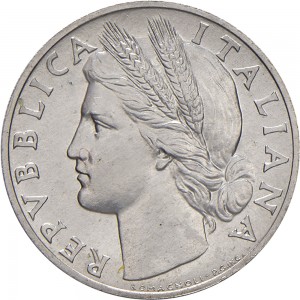 1886D 1 lira 1946 Ramo di arancio Roma Alluminio