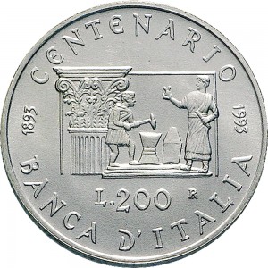 2488R 200 lire 1993 Banca d