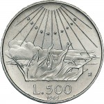 1840R 500 lire 1965 Dante Alighieri Roma Argento