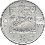 2474R 500 lire 1992 Flora e fauna da salvare 2° tipo Roma Argento