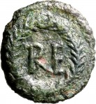 1791R Quarto di follis da 10 nummi 489-526 Monogramma Ravenna Bronzo