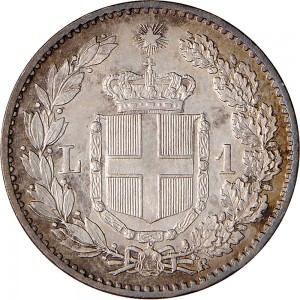 1287R 1 lira 1899 Scudo sannitico Roma Argento