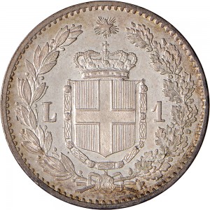 1288R 1 lira 1900 Scudo sannitico Roma Argento