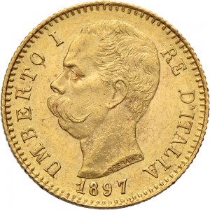 1269D 20 lire 1897 Scudo sannitico Roma Oro