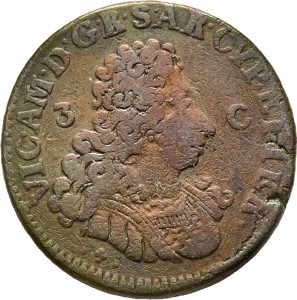 24D 3 cagliaresi da mezzo soldo 1724 Croce piana Torino Rame