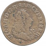 28D Cagliarese da 2 denari 1724 Croce piana Torino Rame