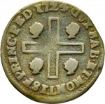 30R Cagliarese da 2 denari 1724 Croce piana Torino Rame