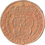 1R Doppia da 4 scudi 1722 Scudo sagomato Torino Oro