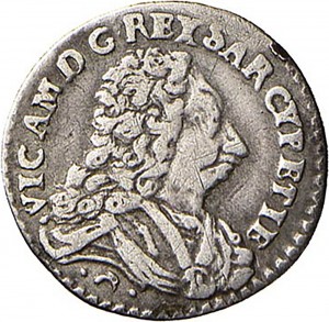 23RD Mezzo reale da 2,6 soldi 1727 Croce di San Maurizio Torino Argento