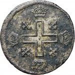 4R Soldo da 12 denari 1726 Croce piana Torino Mistura di argento