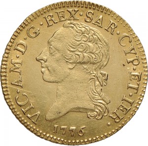 471D Doppia da 4 scudi 1776 Scudo rotondo 1° tipo Torino Oro