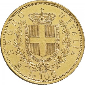 1118R 100 lire 1878 Scudo sannitico Roma Oro