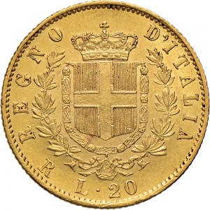 1132R 20 lire 1871 Scudo sannitico Roma Oro