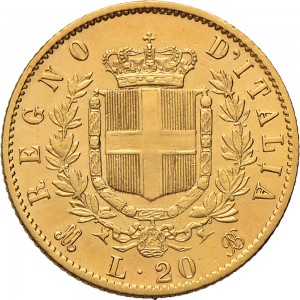 1136R 20 lire 1874 Scudo sannitico Milano Oro