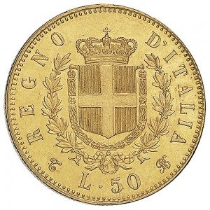 1119R 50 lire 1864 Scudo sannitico Torino Oro
