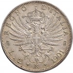 1393R 2 lire 1901 Aquila spiegata Roma Argento