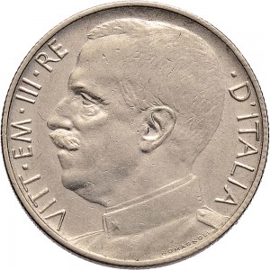 1449D 50 centesimi 1919 Giustizia su quadriga di leoni Roma Nichelio
