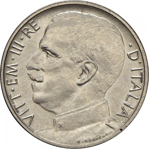 2626D 50 centesimi 1919 Giustizia su quadriga di leoni 1° tipo Roma Nichelio Prova