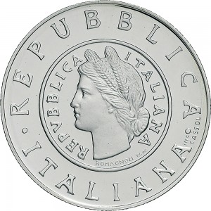 2552D 1 lira 2001 Storia della Lira (Arancia) 3° tipo Roma Argento