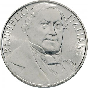 2472D 500 lire 1992 Gioacchino Rossini Roma Argento